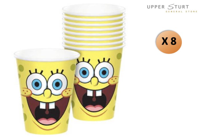 SpongeBob Buddies Paper Cups - 8 Pack