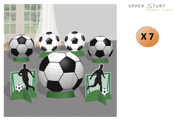 Goal Getter Soccer 7 Piece Table Decorating Kit Party Supplies