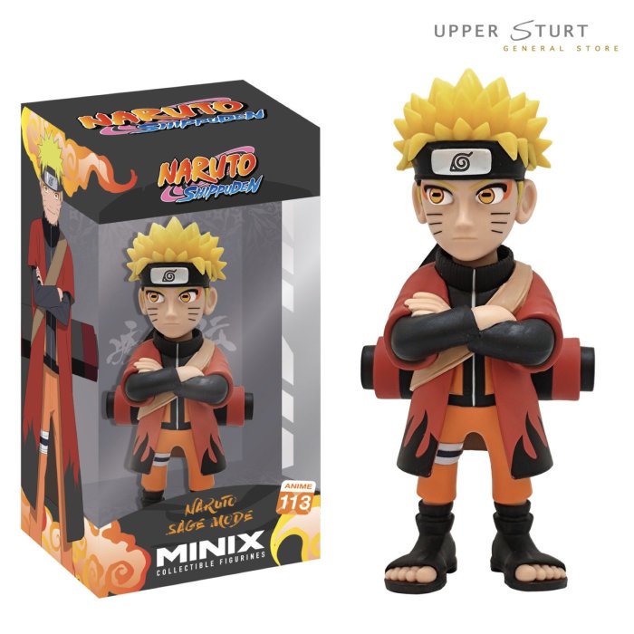 MINIX Naruto Shippuden Naruto with Cape 113 5" Action Figure EXPERT PACKAGING