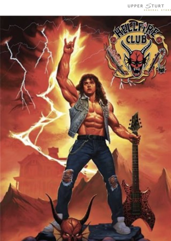 Stranger Things 4 Hellfire Eddie With Guitar Poster #5 610mm x 915mm