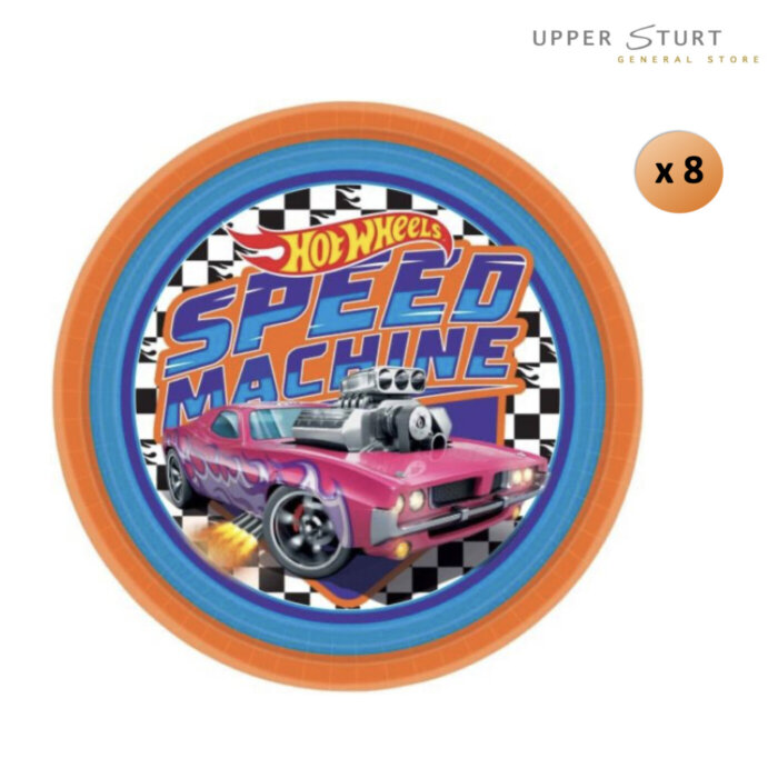 Hot Wheels Paper Dinner Plates - 8 Pack