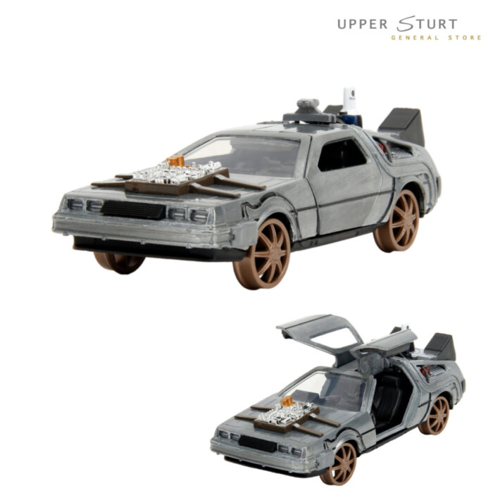 Back to the Future Part III Delorean Railroad wheels 1:32 Scale Jada Diecast EXPERT PACKAGING