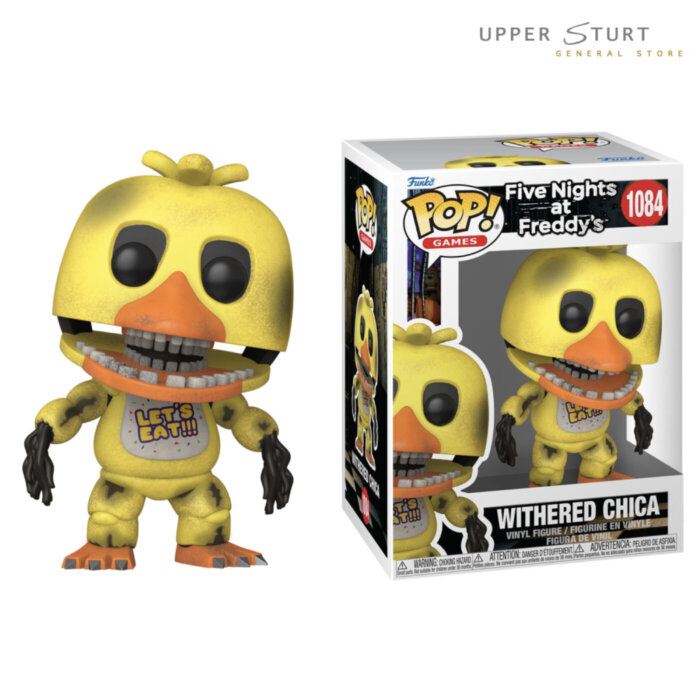 Five Nights At Freddy's Withered Chica 1084 FNAF Funko Pop Vinyl EXPERT PACKAGING