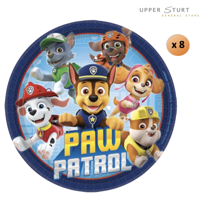Paw Patrol Adventures Dessert Plates - 8 Pack