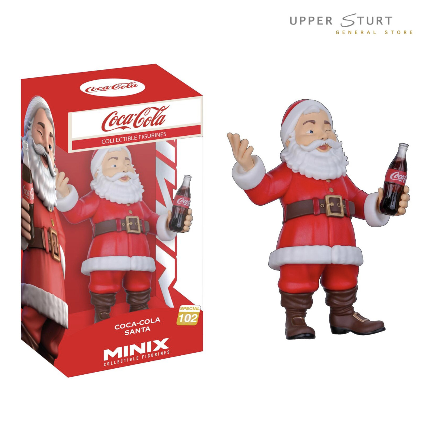 MINIX Coca Cola Santa Claus 102 5" Action Figure EXPERT PACKAGING