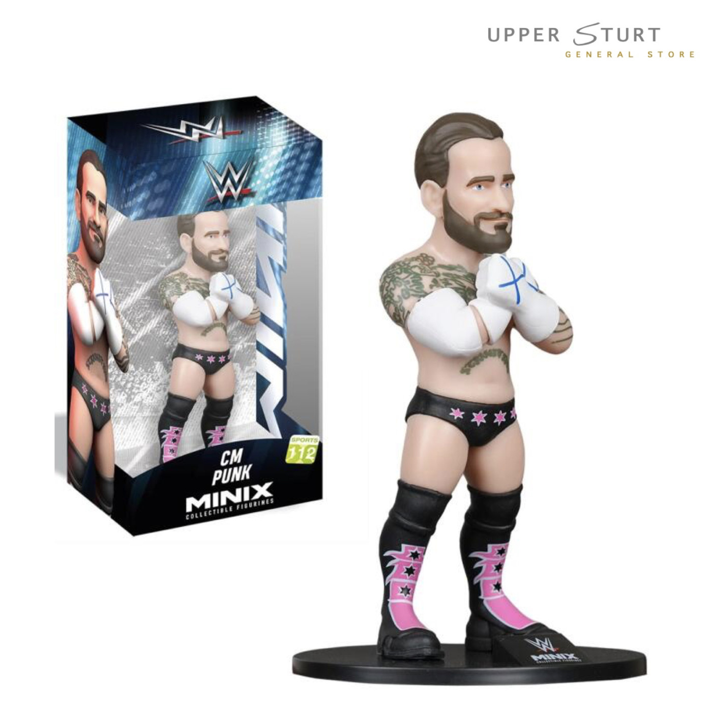 MINIX WWE CM Punk 112 5" Action Figure EXPERT PACKAGING